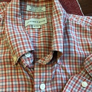 Cutter & Buck plaid shirt